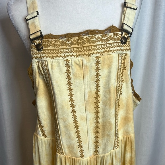 Free People Bali Devon Skirtall in Gold NWOT - Picture 7 of 10